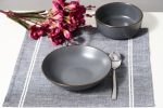 SET 6 FARFURII  ADANCI,  CERAMICA 20 CM, CALYPSO, - imagine 2