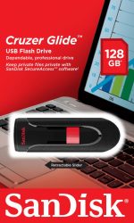 Memorie USB SANDISK Cruzer Glide 128 GB, USB 2.0, Negru - imagine 3