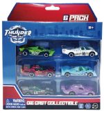 MACHETA DIE CAST, SET 6 MASINI CURSE, SCARA 1/64, 7.5CM, - imagine 4