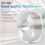 CREALITY PLA 3D Printer Filament, silk white, Printing temperature: 190-220,