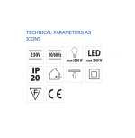 Senzor de miscare aplicat IR Vivalux BRAVO, 230V, IP20, Ø115x24.3mm, - imagine 3