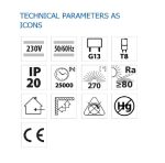 Aplica LED liniara Vivalux POLO, 2x18W, 3000 lm, lumina neutra - imagine 3