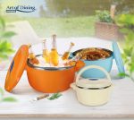 SET 3 CASEROLE TERMICE 2+4+6L,BELLY ORANGE, ART OF DINING BY - imagine 6
