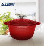 SEMIOALA FONTA+CAPAC 24x11.5CM,4L, RED LINE, COOKING BY HEINNER - imagine 3
