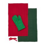 Set manusa bucatarie si 2 prosoape Red - imagine 3
