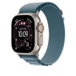 Apple Watch 49mm Light Blue Alpine Loop - Small - Natural Titanium - imagine 3