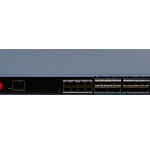 24 Port Aggregation Switch Hikvision DS-3E1524-SI-16F8T 8 x gigabit RJ45
