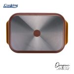 TAVA INALTA CUPTOR DIN ALUMINIU TURNAT + CAPAC 39 x - imagine 5
