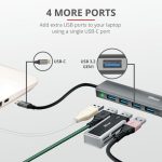 Hub USB Trust Halyx, 4 porturi USB 3.2, negru - imagine 6