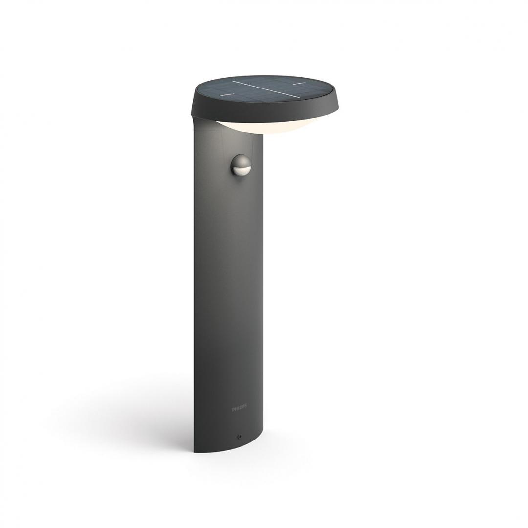 overlay_f6d64eca36a52f01fe0a6c9209490c31.jpg Stalp LED solar pentru exterior cu senzor de miscare Philips - imagine 1