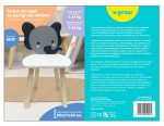 Scaun copii, MDF,design elefant, U-Grow - imagine 4