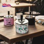 "SCRUMIERA ANTI-VANT CU BUTON 9x11 CM  Material: Otel + - imagine 8