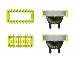 Rezerva OneBlade QP624/50, set fata si Corp: 2 lame 360 - imagine 2