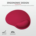 Mouse pad Trust BigFoot Mouse Pad, Small, red - imagine 4
