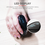 Mouse Trust Voxx, Rechargeable Ergonomic Wireless, negru - imagine 8