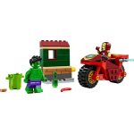 IRON MAN CU MOTOCICLETA SI HULK, LEGO 76287 - imagine 3