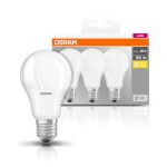 3 Becuri LED Osram Base Classic A, E27, 8.5W (60W),