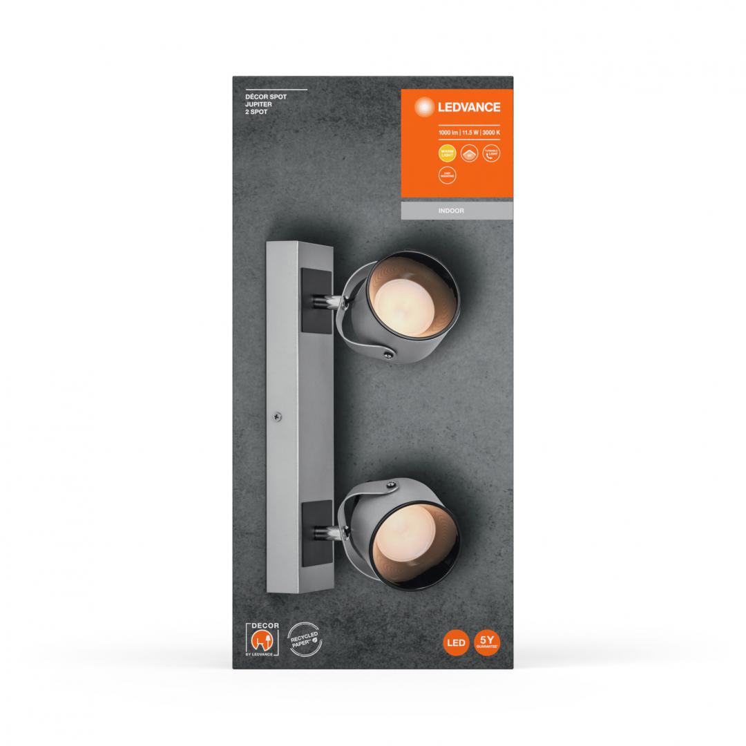 overlay_fa35672de2e5b052ec01bcf9e31294c5.jpg Spot LED dublu ajustabil Ledvance DECOR JUPITER, 11.5W, 1000 lm, - imagine 1