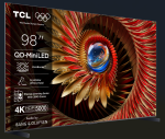 Televizor TCL Mini LED 98Q8C, 248 cm, Smart Google TV, - imagine 2