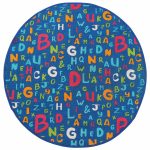 Covor Heinner copii printat Alfabet 110 cm - imagine 2