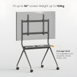 Stand TV mobil Serioux TV15068FW, compatibilitate  dimensiune ecran 50"-86, - imagine 7