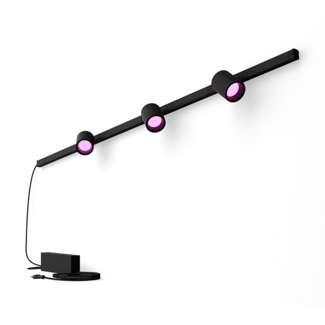 overlay_faf1bc9712f04e9a6f5d81846829b76e.jpg Spot LED RGB Philips Hue Perifo, kit de baza, 3 spoturi, - imagine 1