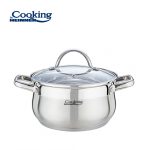 SEMIOALA INOX+CAPAC, 20 X 11.5 CM, 3.6 L, AMIRA, COOKING