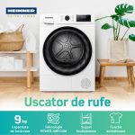 Uscator de rufe HEINNER HHPD-H90FRA++, 9 kg, Clasa: D, Alb - imagine 7