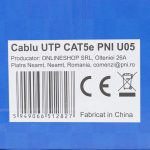 Cablu UTP CAT5e PNI U05 cu 4 perechi pentru internet - imagine 6