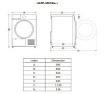 Uscator de rufe HEINNER HHPD-M9G3A++, 9 kg, Inverter, Clasa: D, - imagine 2