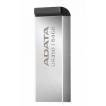 Memorie USB ADATA UR350 64 GB, USB 3.2, Argintiu - imagine 2
