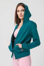 HANORAC COTON CASUAL FEMEI PETROL-M - imagine 2