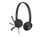 Casti Head-band Logitech H340, Cu fir, Negru - imagine 4