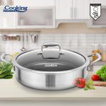 CRATITA CU CAPAC, 30x7.8 CM, 4.8 L, TITANIUM3, COOKING BY - imagine 6