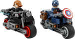 MOTO.BLACK WIDOW&C. AMERICA, 76260 LEGO - imagine 4