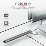 Hub USB Trust Dalyx, USB-C, 10 porturi, HDMI, RJ-45, Argintiu - imagine 8