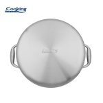 SEMIOALA INOX+CAPAC STICLA 20x10CM, 2.8L, ATOMIC3, COOKING BY HEINNER - imagine 4