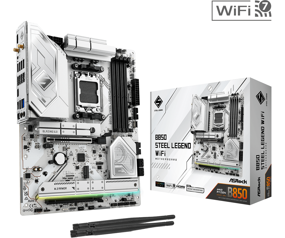 overlay_ff10244057556873a6561da63d3ad5ce.png Placa de baza ASRock B850 Steel Legend WiFi, Socket AM5, - imagine 1