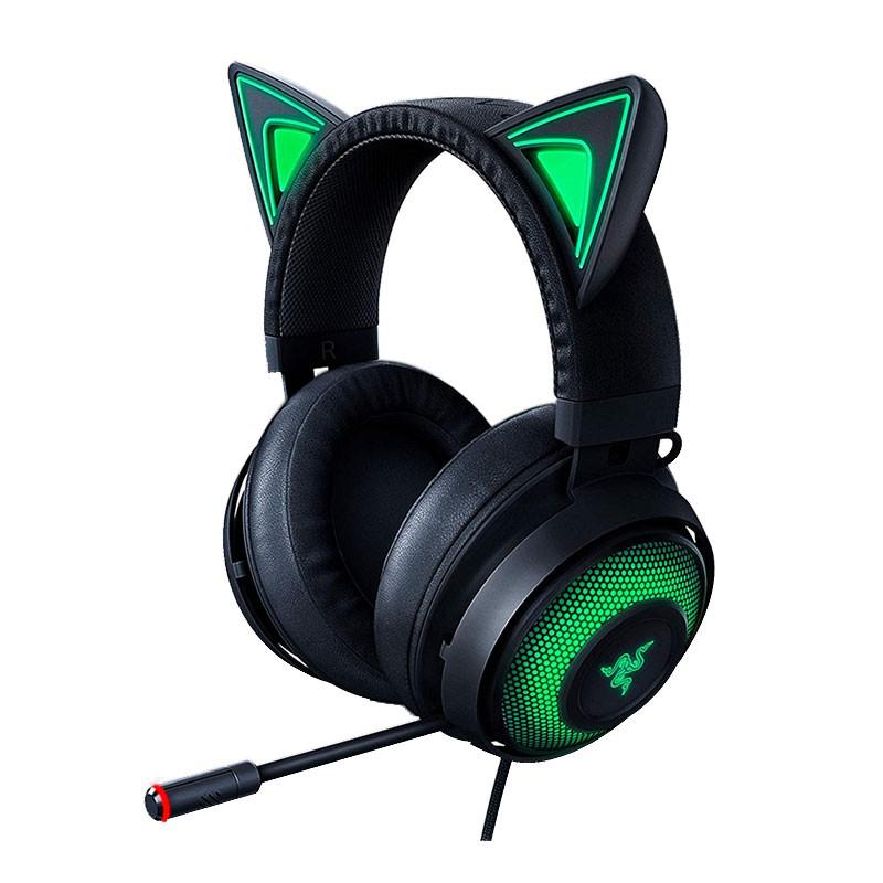 overlay_ff598a29bca19fe760642b142ef43161.jpg Casti Gaming Head-band Razer Kraken Kitty Edition, Wired, Noise-canceling, Negru - imagine 1