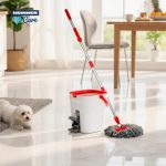 SET CURATENIE CU PEDALA WASH&DRY, CLEAN STEP, ROSU - imagine 4