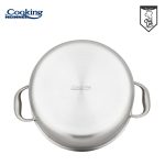 SEMIOALA INOX+CAPAC STICLA IN 3 STRATURI 28x13 CM, 7 L, - imagine 4