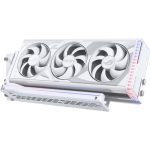 PHANTEKS Vertical GPU Bracket White, PCIe-Standard 4.0 x16 Riser Cable, - imagine 4
